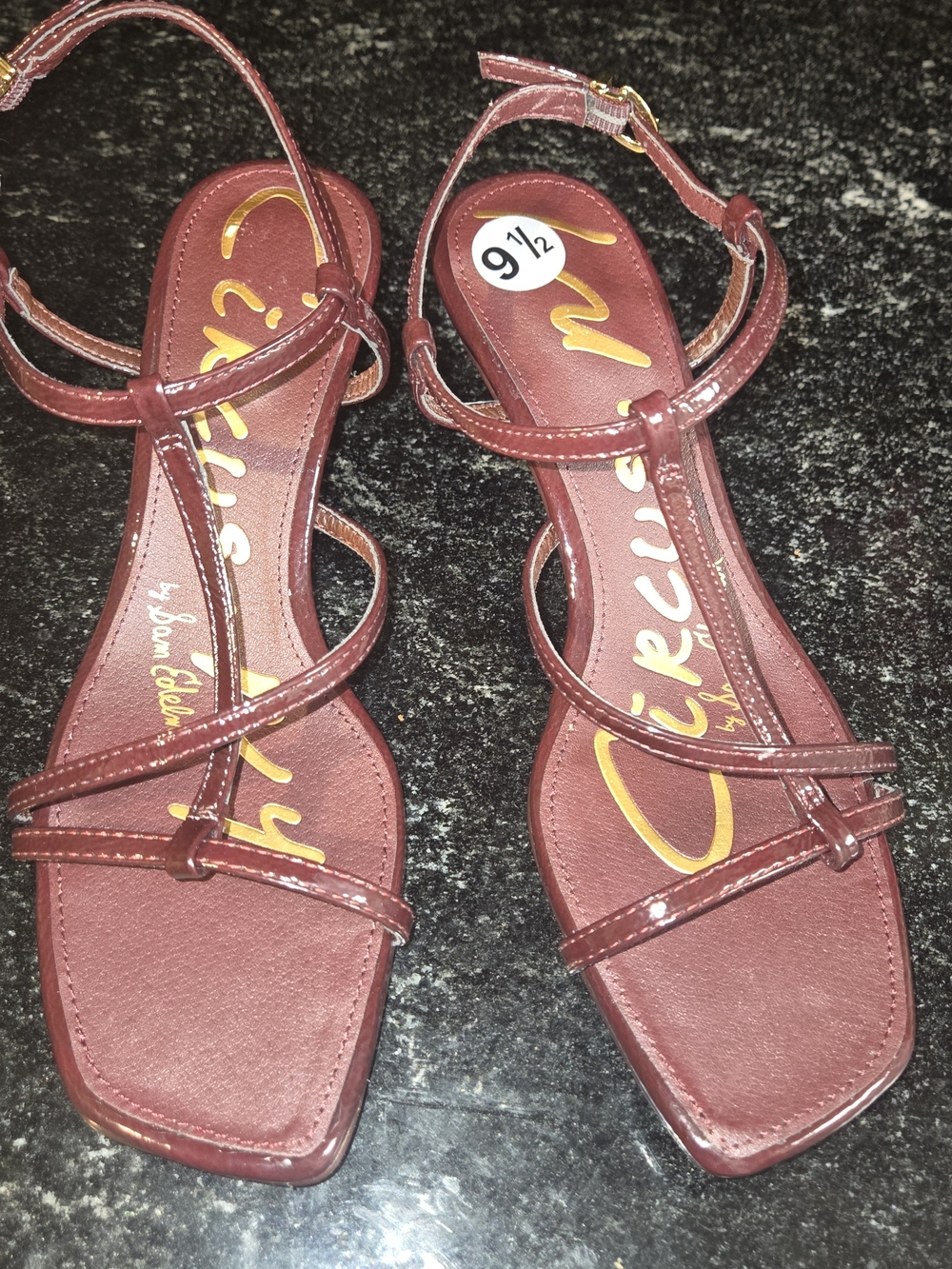 Circus by Sam Edelman Burgundy Kitten Heels